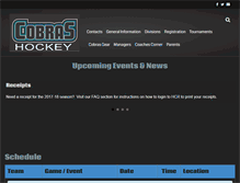 Tablet Screenshot of coaldaleminorhockey.com